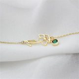Women Flower Pendant Bracelet Stainless Steel Chain Jewelry Gift
