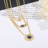 Tropical Ocean Style Layer Necklace Fish Starfish Necklace