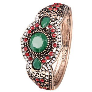Vintage Cuff Bracelets for Women Antique Gold-Color Bohemia Indian Ban