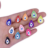 Rainbow Enamel Eye Necklace Pendant Eye Ball Bead Jewelry