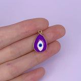Rainbow Enamel Eye Necklace Pendant Eye Ball Bead Jewelry