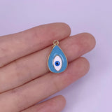 Rainbow Enamel Eye Necklace Pendant Eye Ball Bead Jewelry
