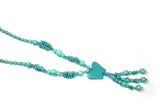 Turquoise Butterfly Necklace Women's Sweater Chain Jewelry