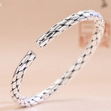 Twist Braided Bracelet Men And Women Opening Adjustment Retro Bracelet