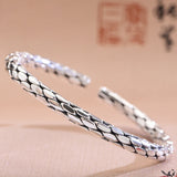 Twist Braided Bracelet Men And Women Opening Adjustment