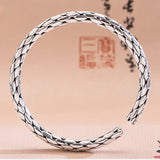 Twist Braided Bracelet Men And Women Opening Adjustment Retro Bracelet
