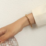 Twist Rope Chain Bracelet Women Punk Jewelry