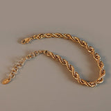 Twist Rope Chain Bracelet Women Punk Jewelry