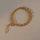 Twist Rope Chain Bracelet Women Punk Jewelry