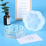 Silicone Mold Footprint Storage Box Ashtray Charms DIY Epoxy Resin Mold