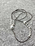 Electroplating 925 Silver Beads Rope Necklace