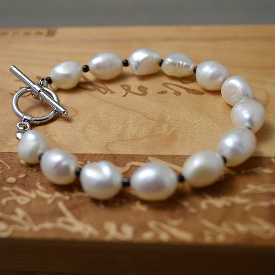 AA Pearl Bracelet Real Baroque Freshwater Pearl Fine Jewelry