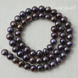 7.5mm Freshwater Potato Pearls Loose Beads Full Strand for DIY Necklace