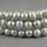 Freshwater Pearls Potato Gray Loose Beads 6-7mm Full Strand DIY Jewelry Making