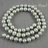 Freshwater Pearls Potato Gray Loose Beads 6-7mm Full Strand DIY Jewelry Making