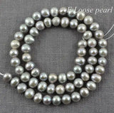 Freshwater Pearls Potato Gray Loose Beads 6-7mm Full Strand DIY Jewelry Making