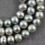 Freshwater Pearls 7mm Gray Beads Full Strand DIY Jewelry Making