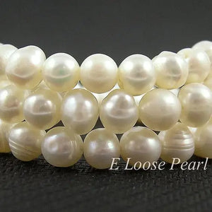 AA Freshwater Pearls Beads 7mm Full Strand DIY Jewelry Necklace