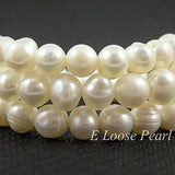 AA Freshwater Pearls Beads 7mm Full Strand DIY Jewelry Necklace