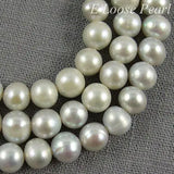 Freshwater Pearls Round Potato Gray Loose Beads 7mm Full Strand