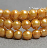 Freshwater Pearl Orange Thread Beads 8-9mm DIY Jewelry Making