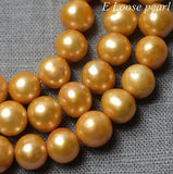 Freshwater Pearl Orange Thread Beads 8-9mm DIY Jewelry Making