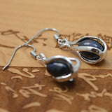 Pearl Dangle Earrings Freshwater S925 Silver Fine Jewelry