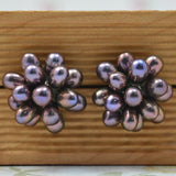 Wedding Pearl Earrings Freshwater Pearl Flower Studs