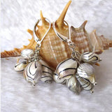 Water Eave Freshwater Pearl Dangle Earrings Charming Women Wedding Birthday Gift