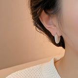 Pearl Heart Pendant Earrings Christmas Jewelry