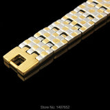 Two-Tone Men's Bracelet Gold/Silver Plated Jewelry