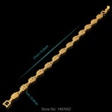 Unique Chain & Link Bracelet Plated Wide pattern Bangles