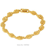 Unique Chain & Link Bracelet Plated Wide pattern Bangles