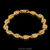 Unique Chain & Link Bracelet Plated Wide pattern Bangles