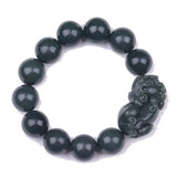Natural Green Hetian Jade Bracelet 12/14/16/18MM Round Beads Jewelry