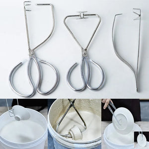 Pottery Glazed Pliers Cup Plate Special Glazed Clip Stainless Steel Pliers