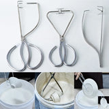 Pottery Glazed Pliers Cup Plate Special Glazed Clip Stainless Steel Pliers