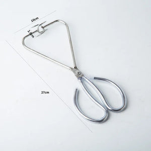 Pottery Glazed Pliers Cup Plate Special Glazed Clip Stainless Steel Pliers