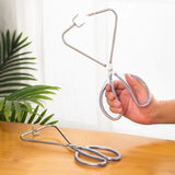 Pottery Glazed Pliers Cup Plate Special Glazed Clip Stainless Steel Pliers