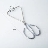 Pottery Glazed Pliers Cup Plate Special Glazed Clip Stainless Steel Pliers