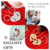 Jigsaw Puzzle Heart Key Chain Set Personalized Gift