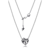 Family Tree Heart Necklace 925 Sterling Silver Pendant