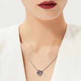 Family Tree Heart Necklace 925 Sterling Silver Pendant