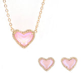 Valentines Gift 3D Glass Mini Love Pendants Necklaces Women