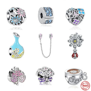 Sterling Silver Safety Chain Charms for Bracelet