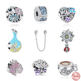 Sterling Silver Safety Chain Charms for Bracelet