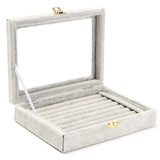 Velvet Jewelry Box European Jewelry Storage Box Large Space Jewelry Holder Earri