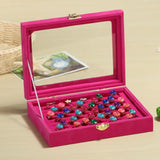 Velvet Jewelry Box European Jewelry Storage Box Large Space Jewelry Holder Earri