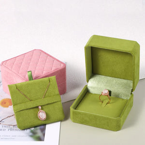 Velvet Jewelry Box Multifunction Ring Pendant Gift Case Earring Necklace Display