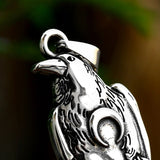 Viking Crow Stainless Steel Necklaces Pendants Chain Punk Jewelry